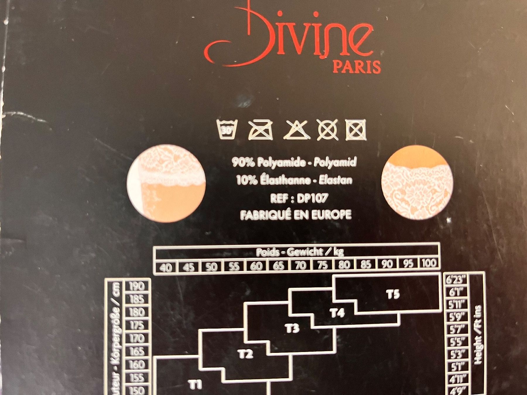 Calze & Collant: Halterlose Strümpfe DIVINE PARIS, Grösse M, Schwarz – Nuovo e nell'imballaggio originale da Rudolfstetten venduto da gst_g7xl 5
