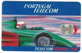 Telefonkarte Portugal PT-1 Formel 1, Rennauto