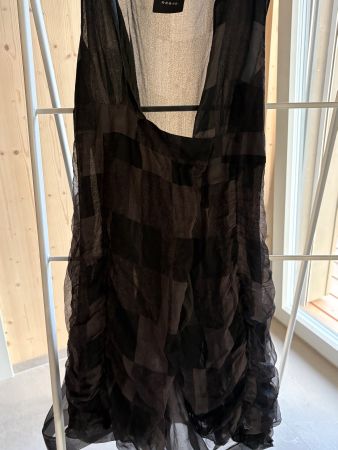 Akris Seide Kleid gerafft