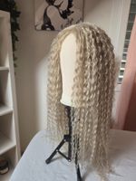 Perücke blond lange Locken Kunsthaar 