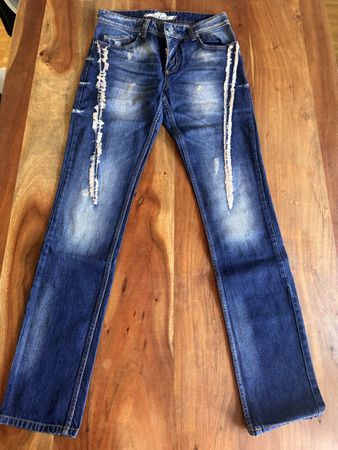 Herren Jeans Tazzio blau Used-Look Grösse W30 L34 -VII