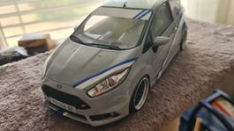 Modellauto Ford Fiesta ST grau Tuning 1:18