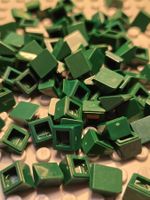 Lego 45x Schrägstein (54200) dunkelgrün