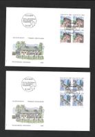 2 FDC 793 - 794 Teilserie Viererblöcke ET Bern 16.3.1993