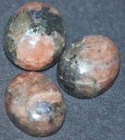Cabochon Set L-3170 – 3 Stück – Seltener Triplite Wagnerit P
