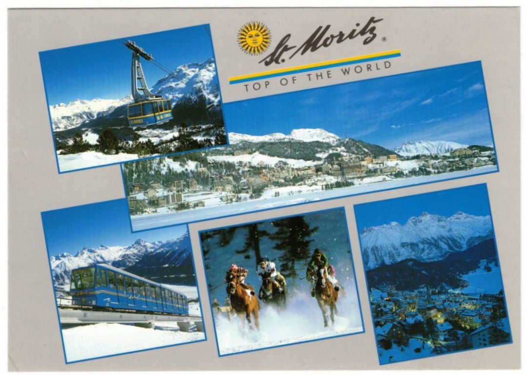 Cartes postales: St. Moritz - 5 Bild AK – D'occasion à Binningen par Mountainrider