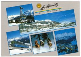 St. Moritz - 5 Bild AK