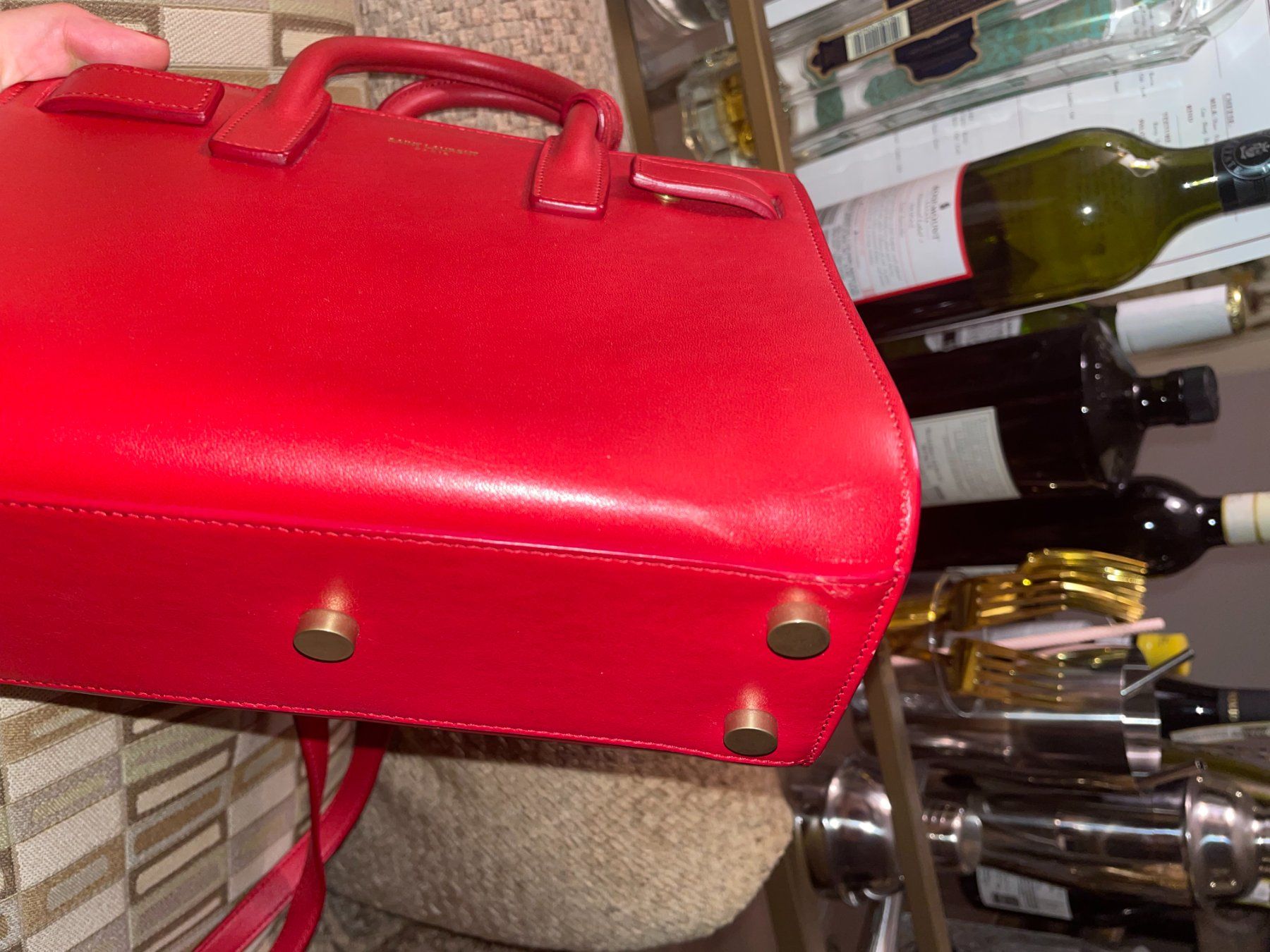 YSL Yves Saint Laurent Sac De Jour Rot Rouge Red Nano (Gebraucht) in ...