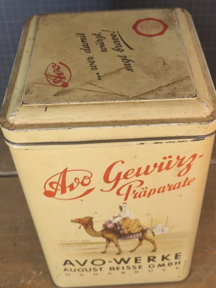 Barattoli: Wunderschöne antike Blechdose AVO GEWÜRZE – Usato da Gelterkinden venduto da MYSTOREFORYOU4460 1