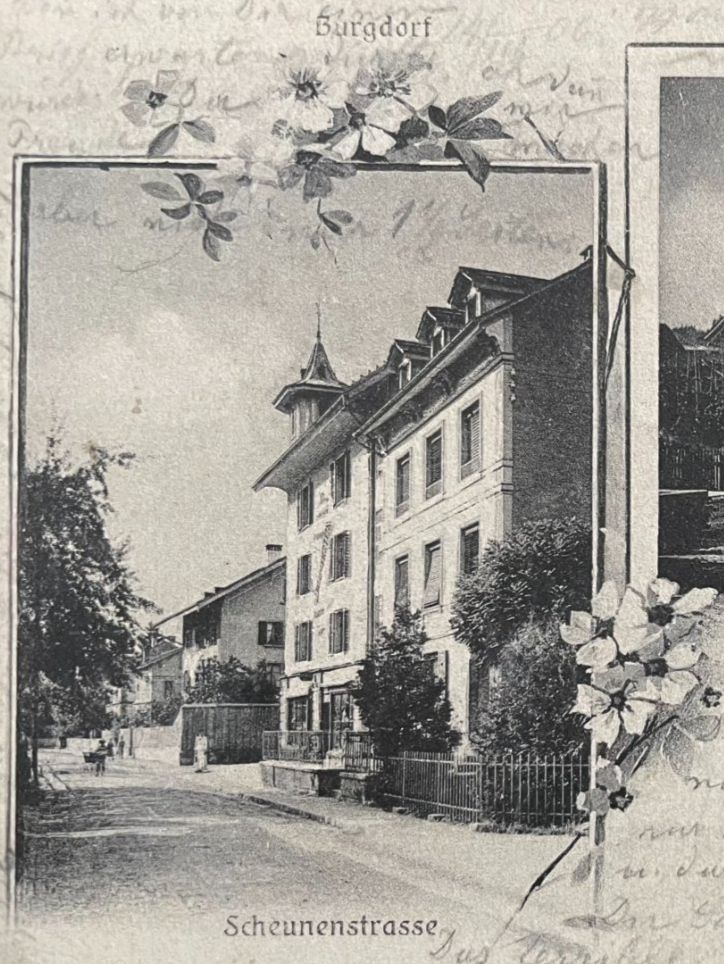 Cartoline postali: BURGDORF 2 Bild, Scheunenstrasse, Bernstrasse & Freischütz – Usato da Wald ZH venduto da TLILEF 1