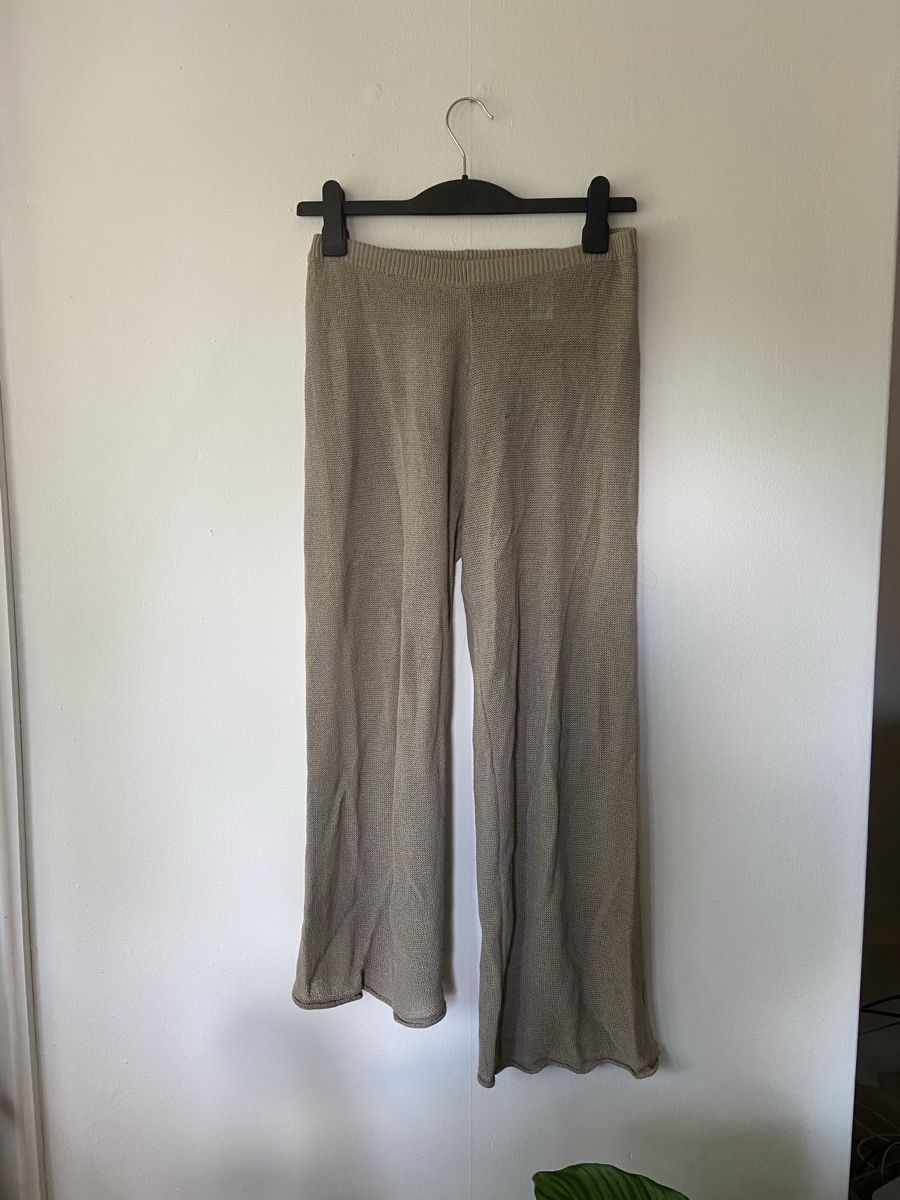 Zara Pantaloni: Beige Strickhose – Usato da Zürich venduto da cas_x6pw 1