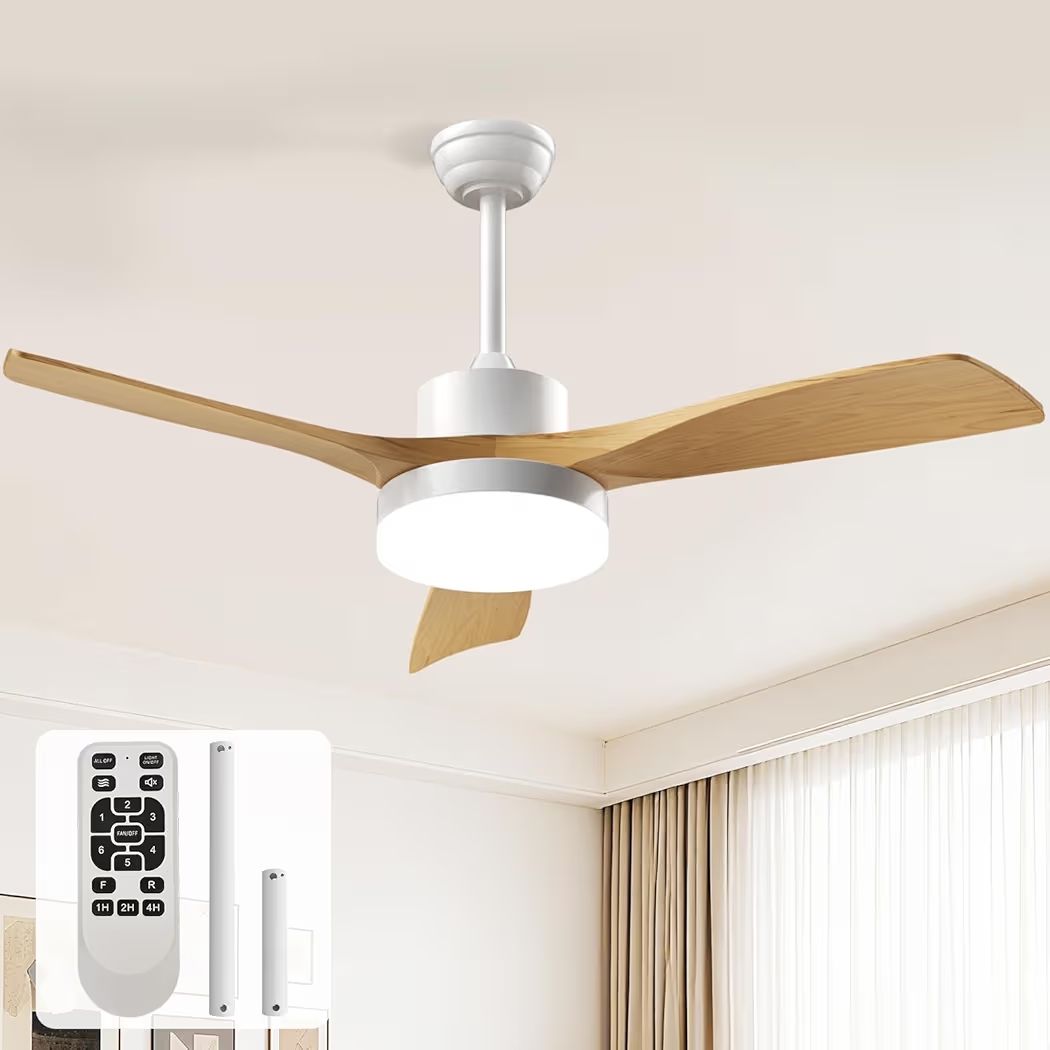 Ventilatoren: EppieBasic Deckenventilator mit Beleuchtung Wohnzimmer:132cm – Neu und originalverpackt aus Zwingen von GxBang