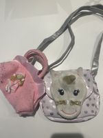 2 Mädchen Täschli: Umhängetäschli & Handtäschli, Rosa
