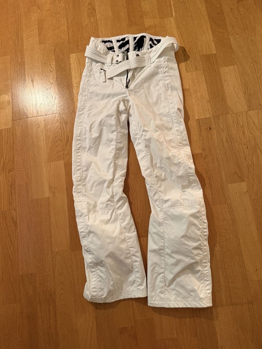 Jet Set Pantaloni: Jet Set White Ski Pants, Size 0 – Usato da Zürich venduto da kuengka