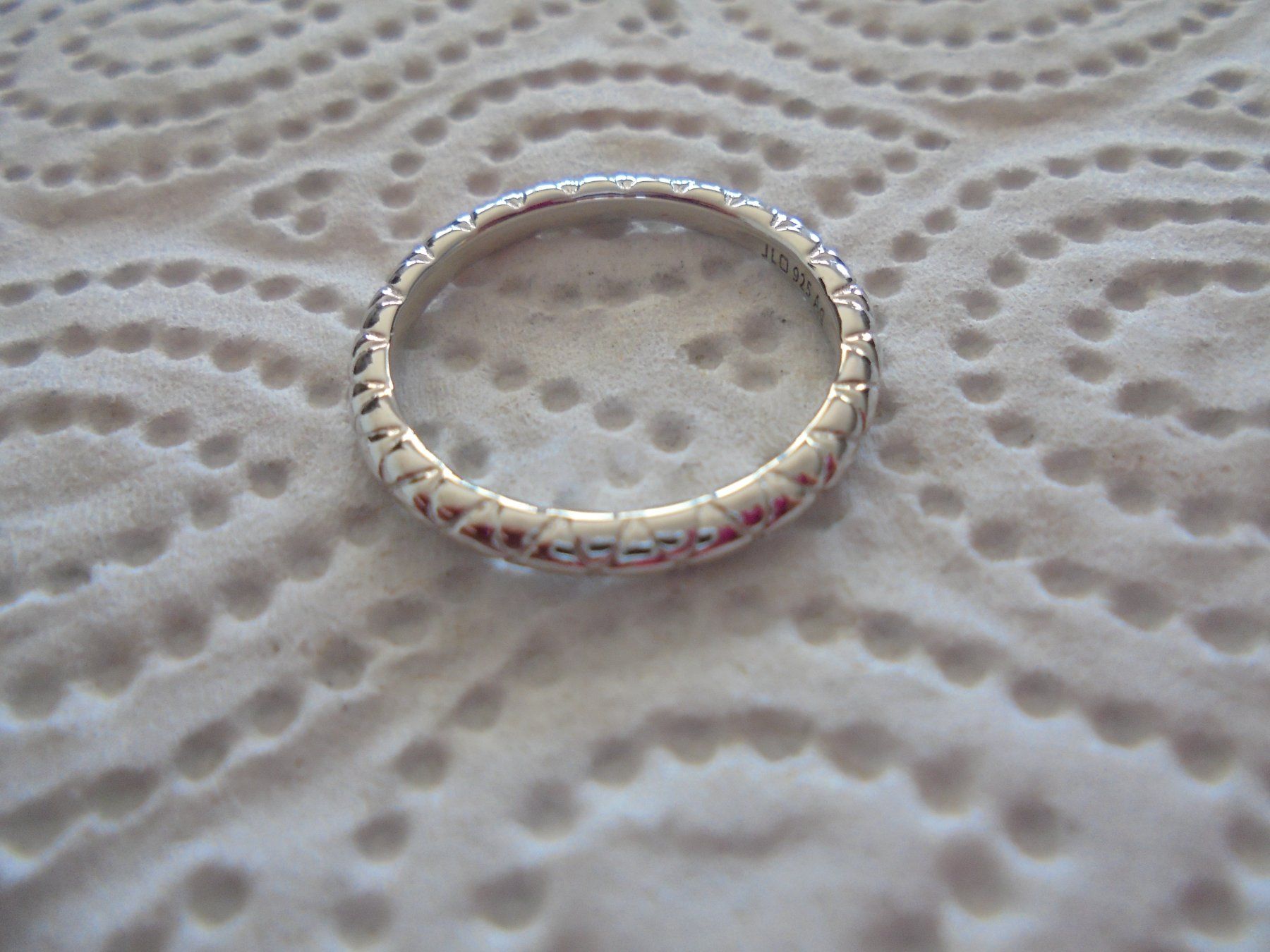 Anelli: Echtschmuck: 925er Sterling-Silber-Ring mit Muster – Nuovo (secondo la descrizione) da Zuchwil venduto da maumauchi 6