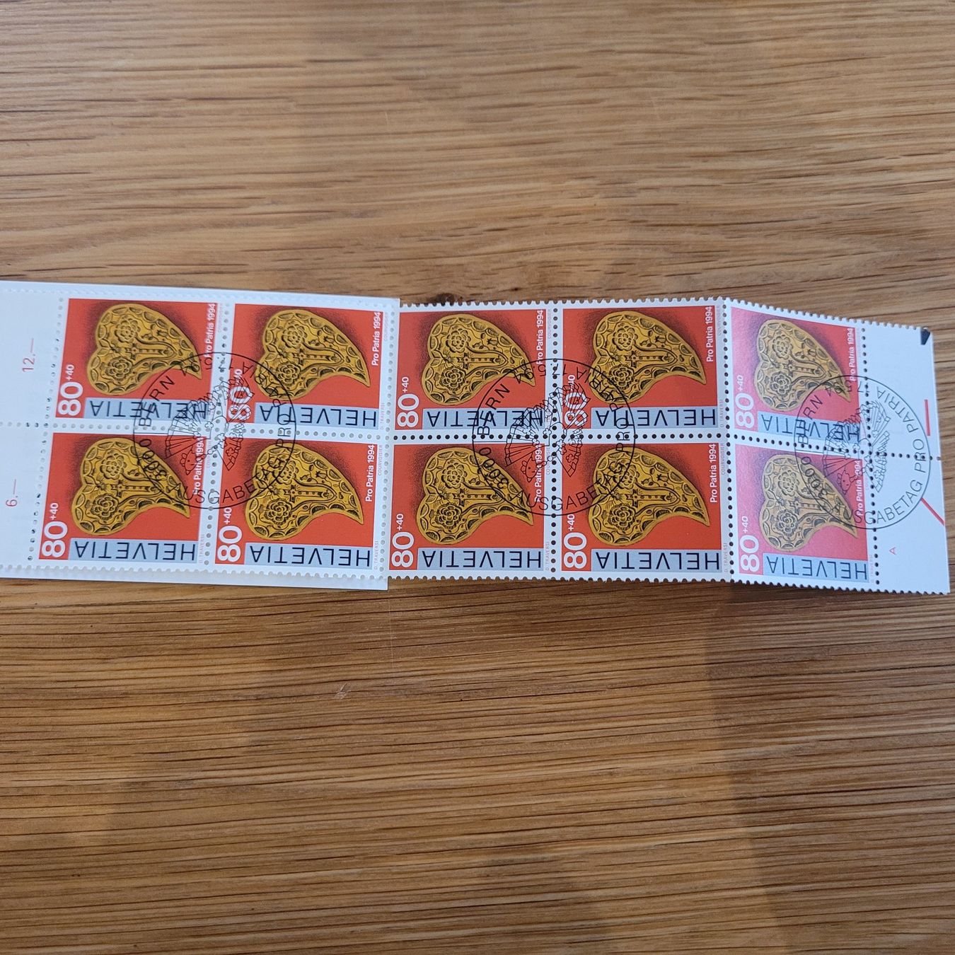 Alle Briefmarken: Markenheftchen Carnet De Timbre Pro Patria 1994 – Gebraucht aus Biel/Bienne von Destockweb 2