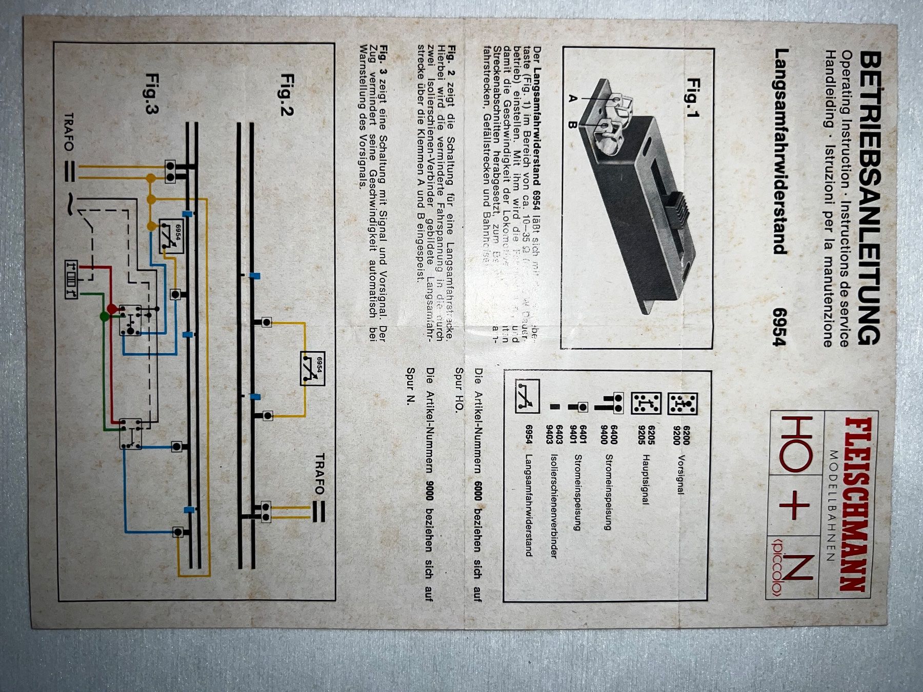 Fleischmann Modelleisenbahnen: Fleischmann Langsamfahr-Wiederstand , 6954 – Gebraucht aus Basel von jonnyhaas 6
