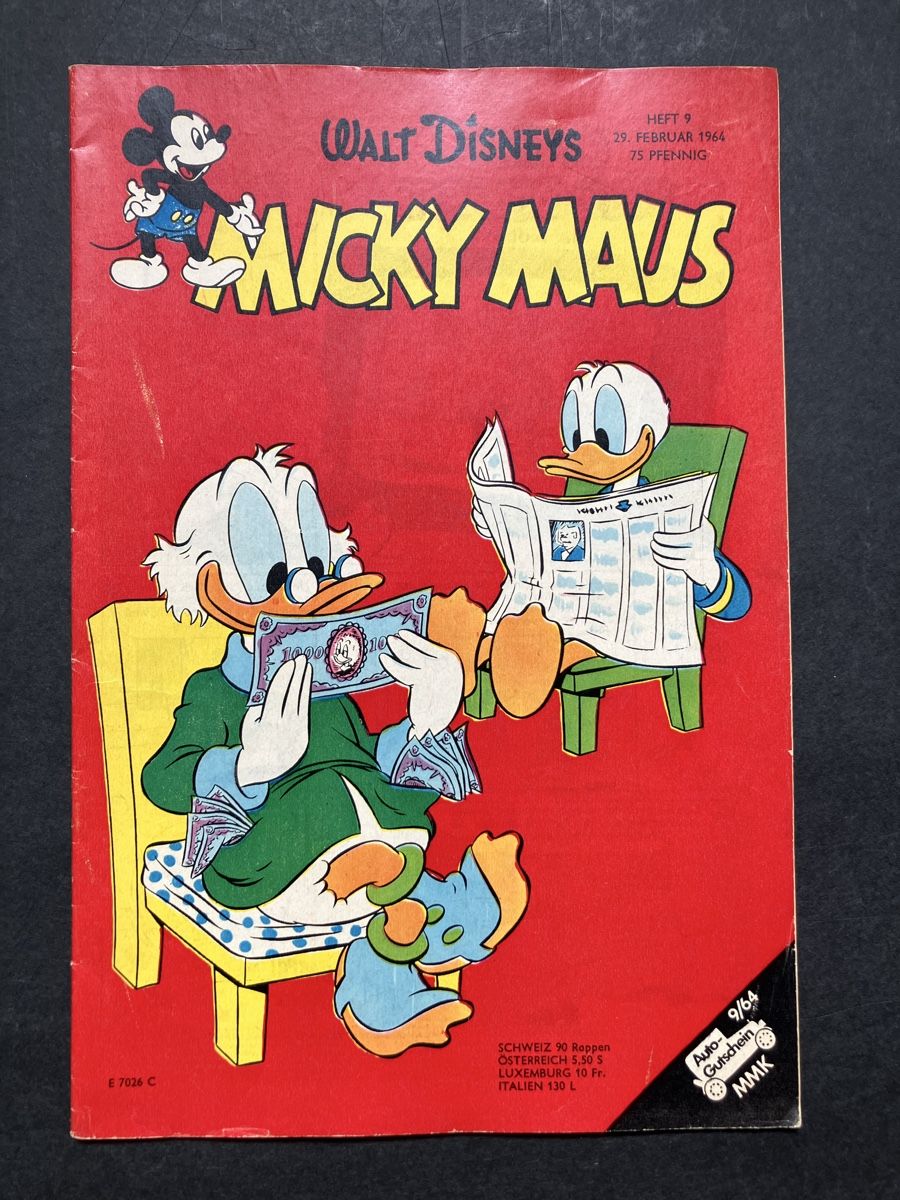 Comics: Micky Maus Heft Nr. 9 / 1964 – Gebraucht aus Andwil SG von Kaltbrunner
