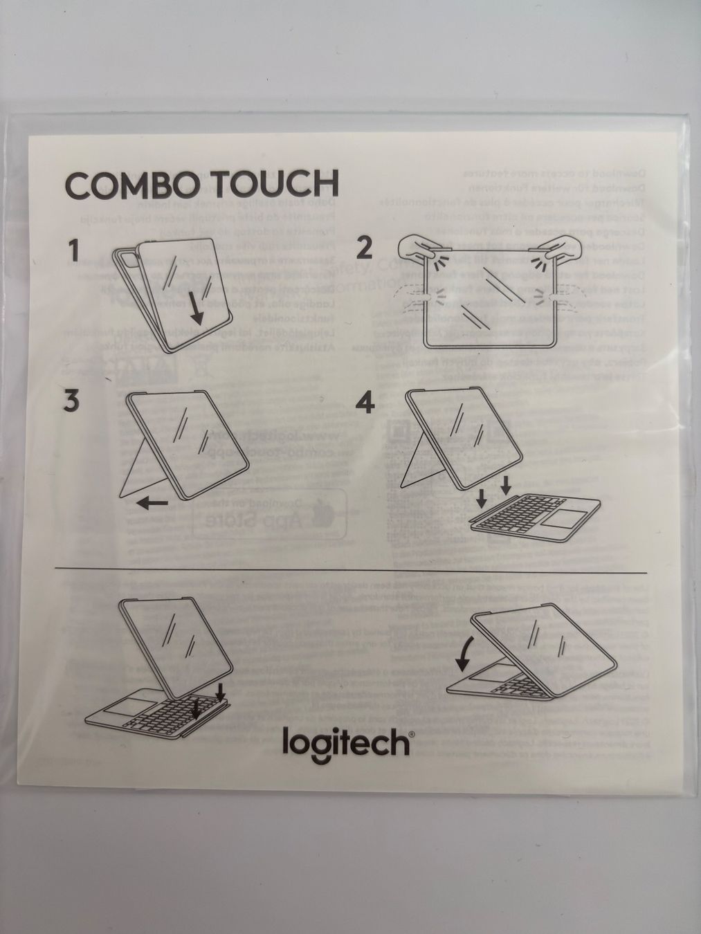Apple Tastiere: Logitech Combo Touch Tastatur, iPad Pro 11'', mit OVP, neu – Nuovo (secondo la descrizione) da Wettingen venduto da Jasper73 8