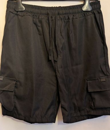 Baggy Shorts Cargo kurze Hose schwarz Gr S/M