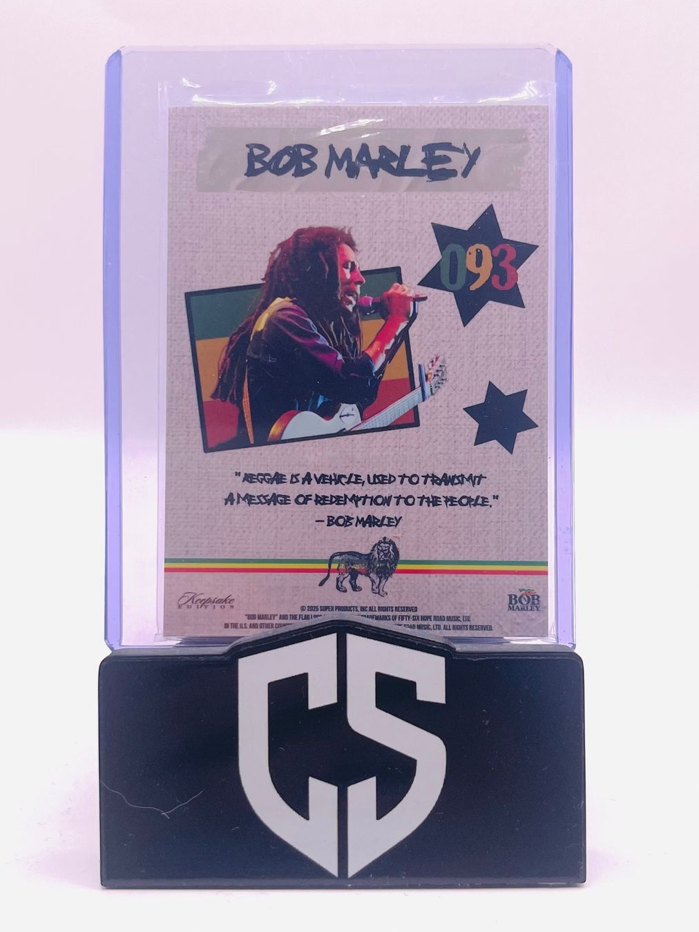 Carte collezionabili: 2025 Keepsake Edition Bob Marley Authentic Relic Card – Usato da Zofingen venduto da collect.supply 1
