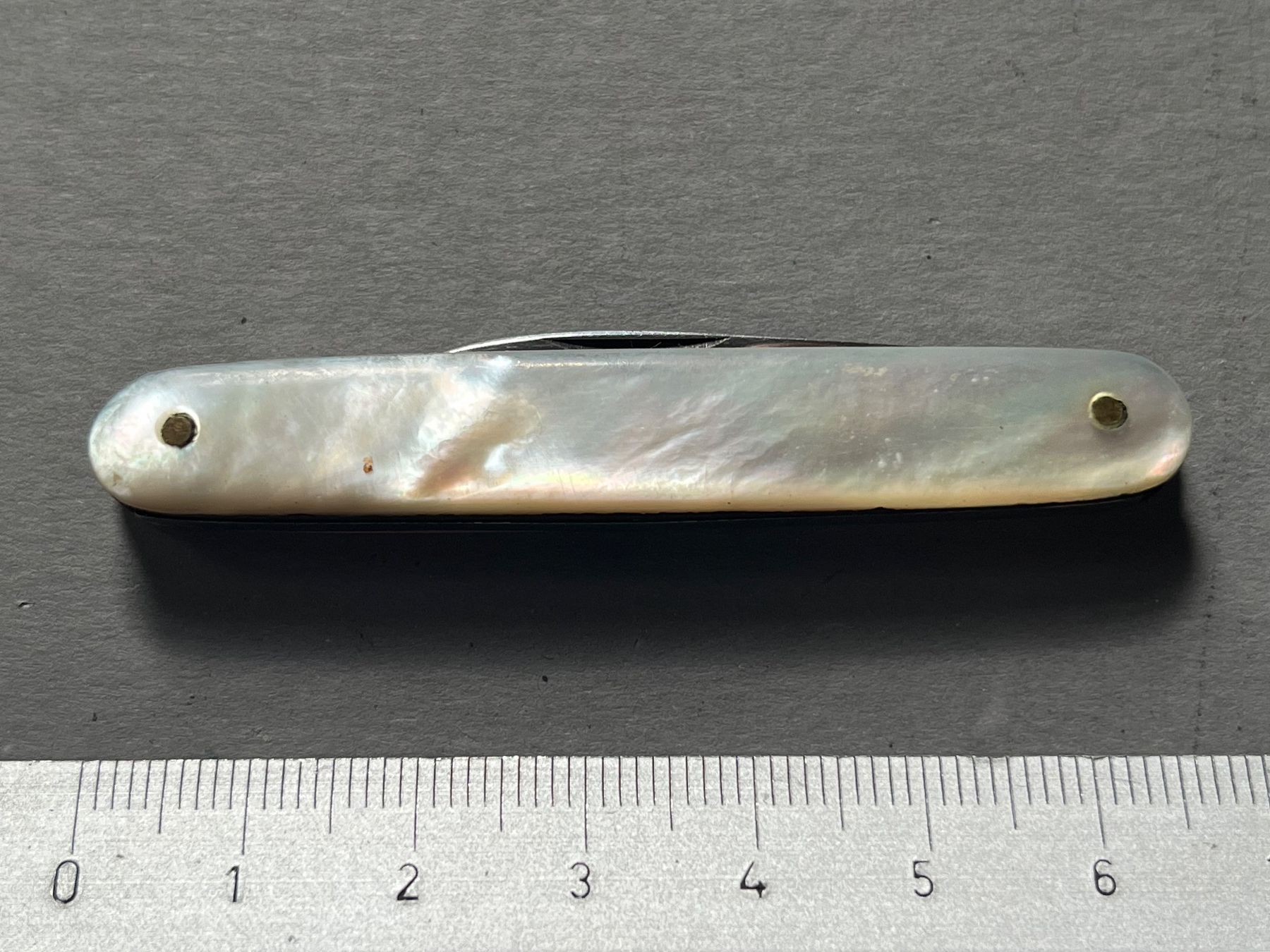 Taschenmesser: Antikes Perlmutt-Sackmesser 66 mm – Gebraucht aus Zürich von FV.vintage 7