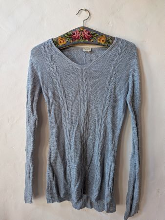 Hellblauer Pullover von Hess Natur aus 100% Leinen