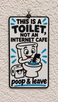 lustiges Toiletten Schild, 3D gedruckt