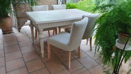 Romantische Shabby Chic Essgruppe