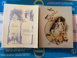 buch, 1x deutsche 1x französische buchillustr. des 19 jhd