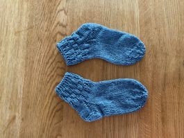 Handgestrickte Kinder - Socken Fusslänge 18cm Gr. 28/29