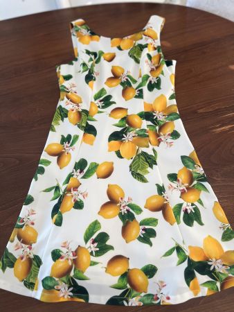 Smashed Lemon- Sommerliches Zitronen Kleid- Gr. 38/40