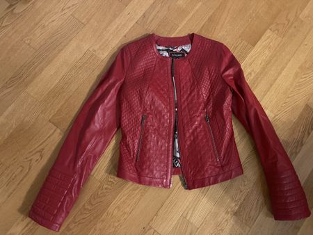 Jacke Rote Lederjacke Visconti Gr. 38