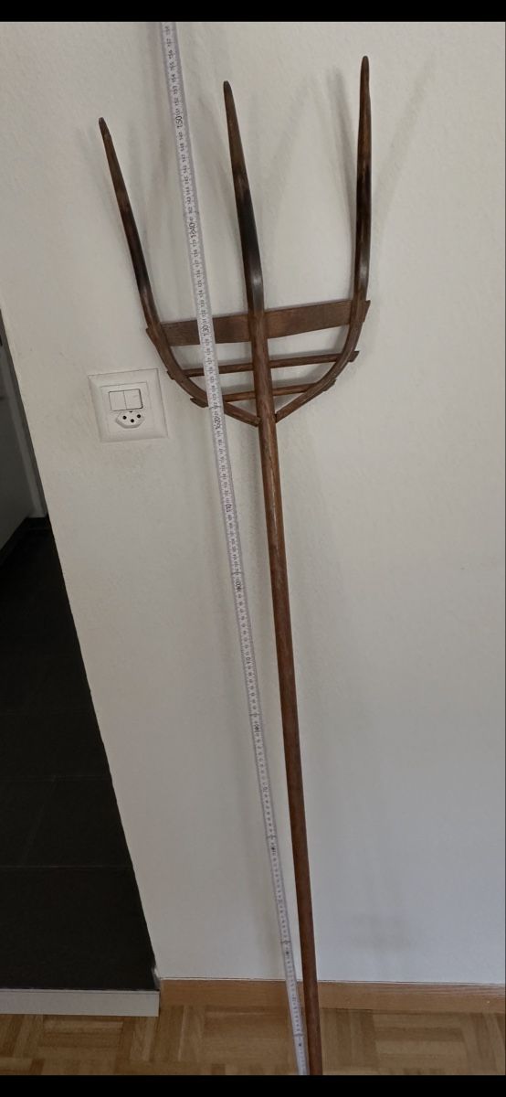 Alle Werkzeuge: Heugabeln und Hand-Drescher, ca. 160 cm – Gebraucht aus Allschwil von Edelweiss007 2