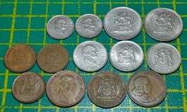 Münzsammlung aus Südafrika