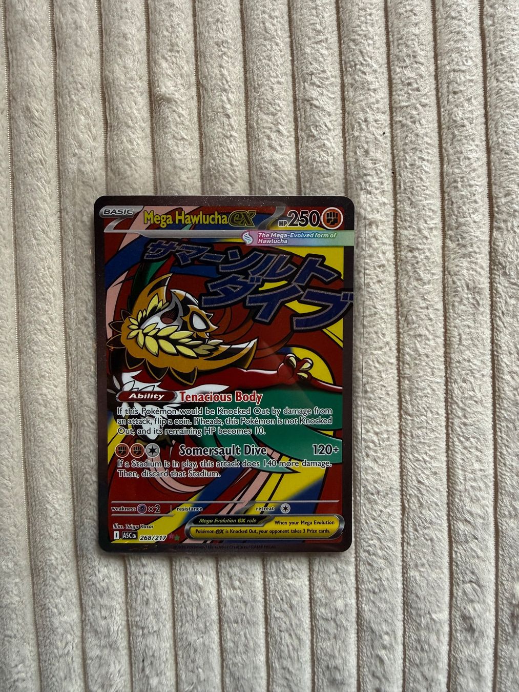 Pokémon Carte collezionabili: Mega Hawlucha ex 268/217 – Nuovo (secondo la descrizione) da Schönenwerd venduto da 29061996