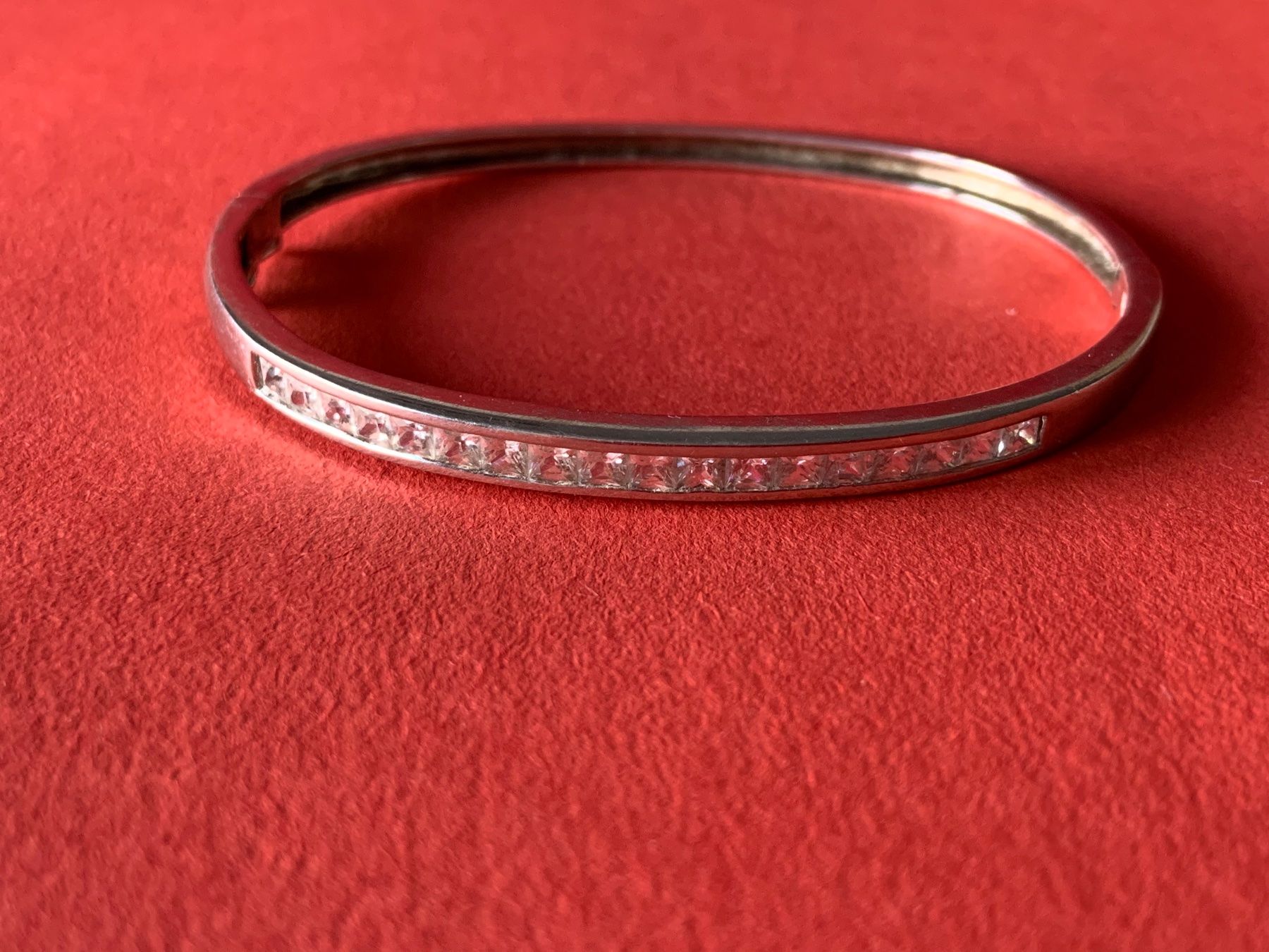 Bracciali & Braccialetti: Silberarmreif Glitzersteinchen edel – Usato da Dittingen venduto da Bijoubelle 1