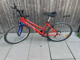 Mountain bike B-Bike rossa e blu,perfetta per l'estate!
