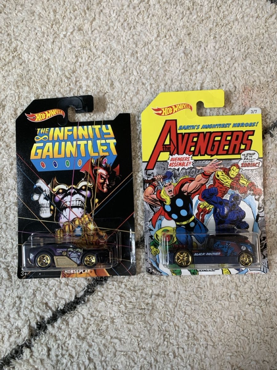 Hot Wheels Modellini d'auto: Hot Wheels Marvel Set – Nuovo e nell'imballaggio originale da Winterthur venduto da Weicol