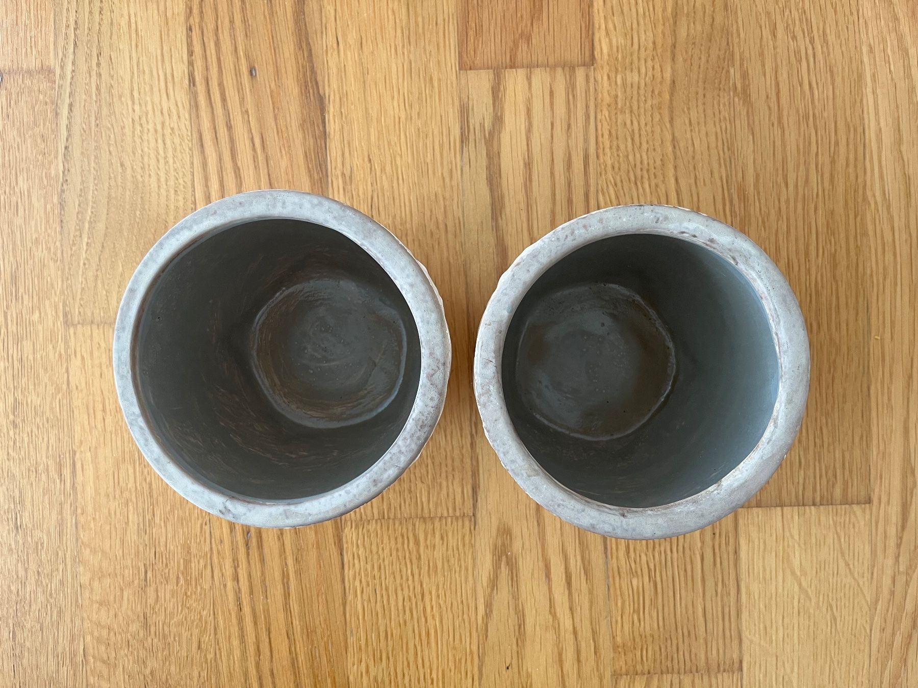Pots de fleurs: 3 Übertöpfe Cachepots Shabby Chic – D'occasion à Allschwil par millefiori3 8
