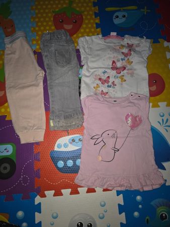 Mädchen Kleidung Set 4 Teile Grösse 80 gebraucht