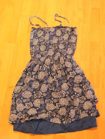 blauweisses Sommer  Kleid Arizona 164