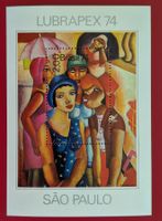 BRASILIEN LUBRAPEX SAO PAULO BLOCK GEMÄLDE 1974** POSTFRISCH