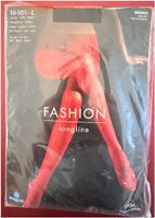 Fashion - longline - Strumpfhose - Grösse L - schwarz