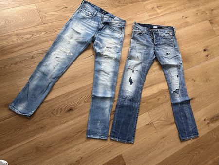 Replay Jeans 2er Set Gr. 30/32 Destroyed Look Top Zustand