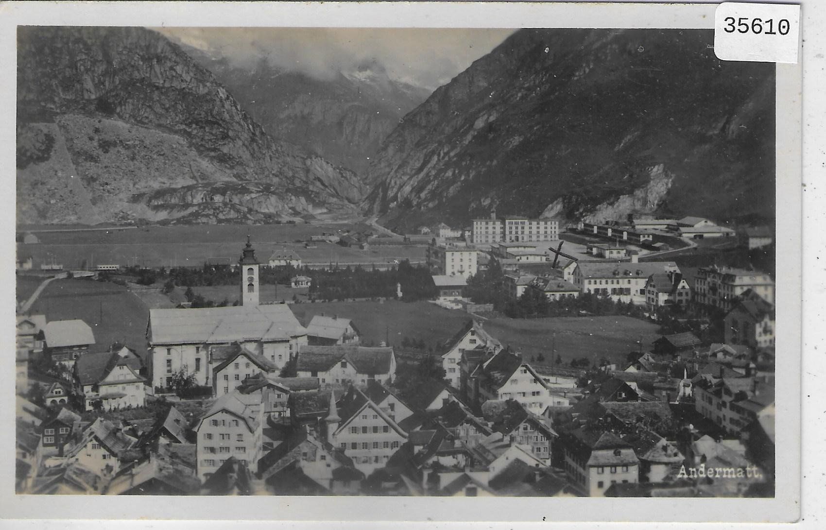Cartoline postali: Andermatt - Generalansicht – Usato da Ettingen venduto da Kartenplanet