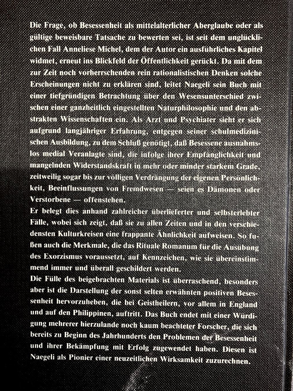 Bücher: Besessenheit und Exorzismus – Gebraucht aus Richterswil von Nathan_adler 1