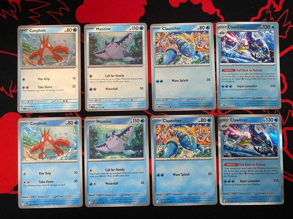 Mega Evolutions - Water Pokémon Basic & R.Holo collection (Neu (gemäss ...