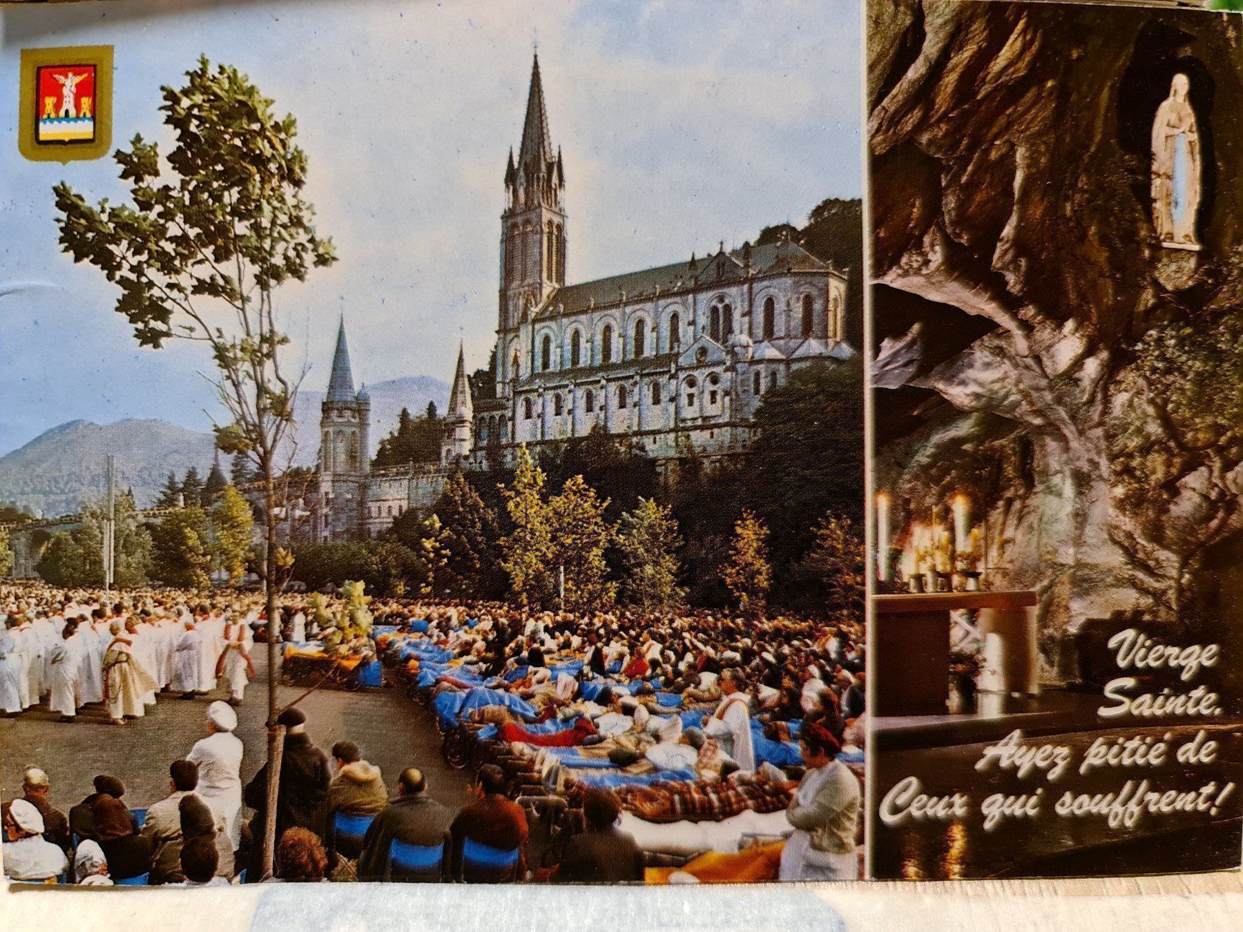 Cartoline postali: Ansichtskarte Lourdes Frankreich – Usato da Dintikon venduto da Vexi