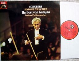 Schubert Symphony No. 9 - Karajan - LP GEWASCHEN TOP ZUSTAND